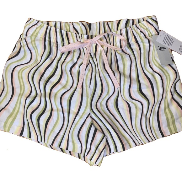 Multicolored Squiggle Print PJ Shorts - Picture 2 of 11